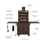 Forno de Churrasco a Carvão E70 INOX - EcoForest Forno de Churrasco a Carvão E70 INOX - EcoForest